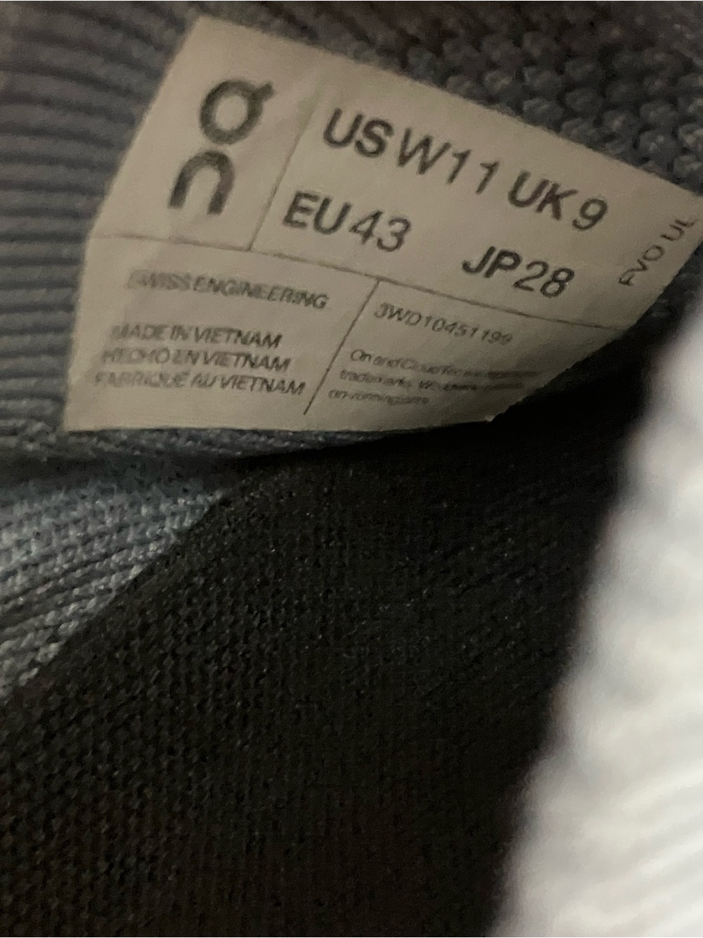 On Cloudswift 3 Running Shoes Denim Midnight 3MD10560045 Size 11 - Picture 6 of 7